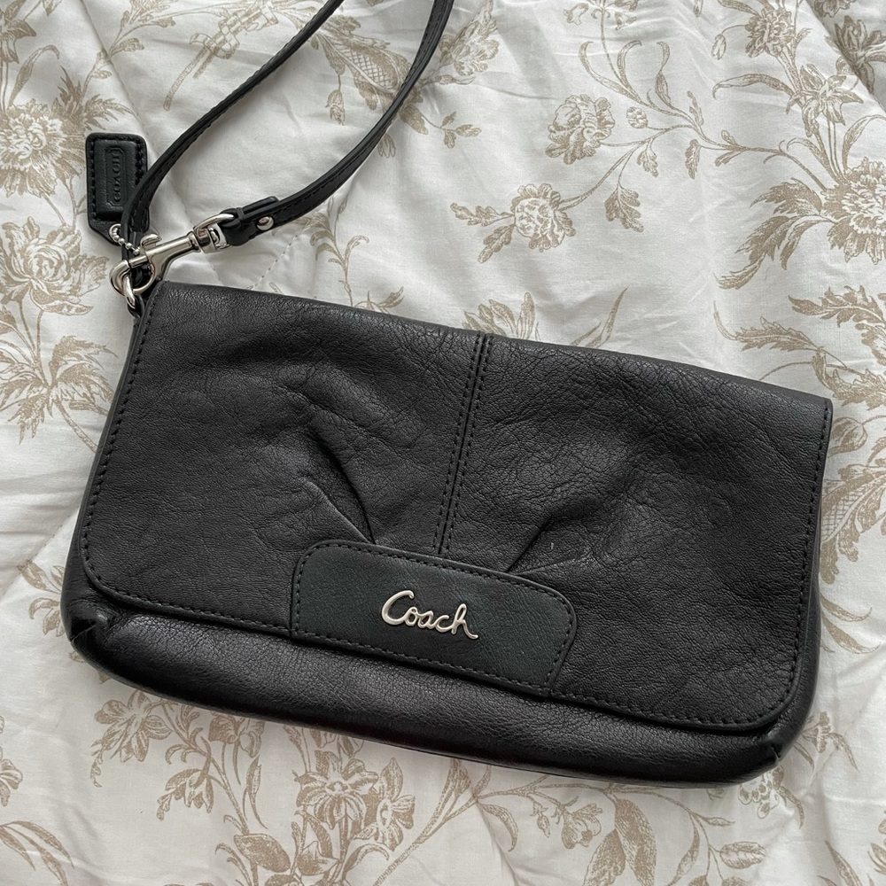 Coach Wristlet Clutch with Keychain